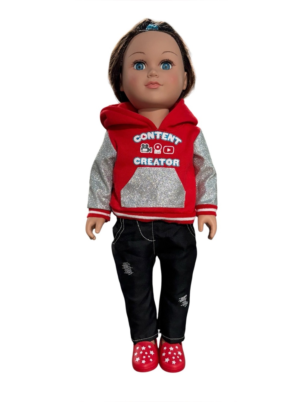 Brooklyn My Life 18 Inch Brunette Doll With Blue Eyes Poseable